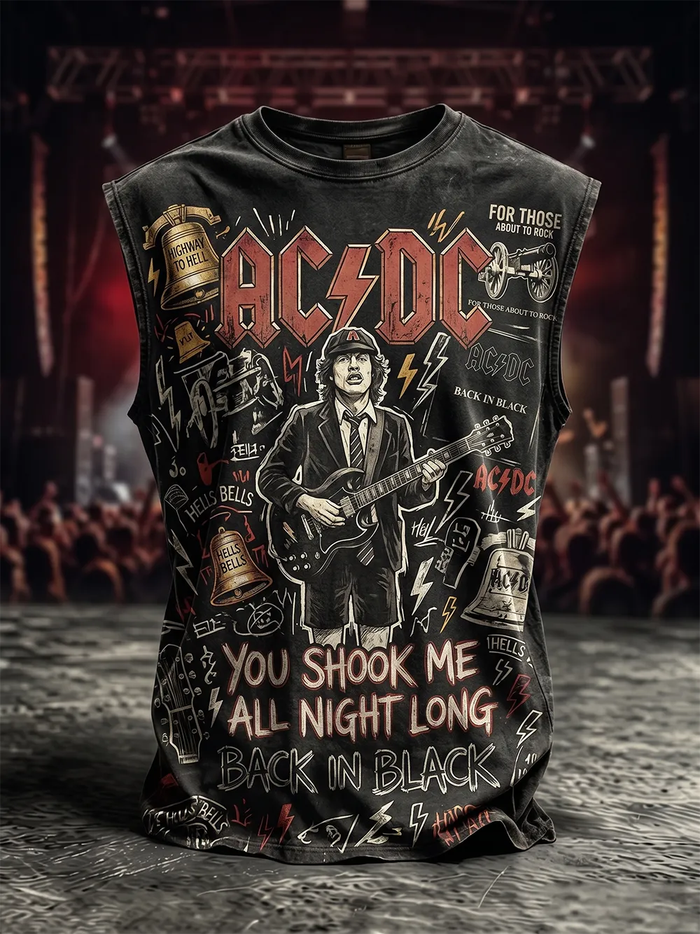 Vintage AC/DC Rock Band Tank Top