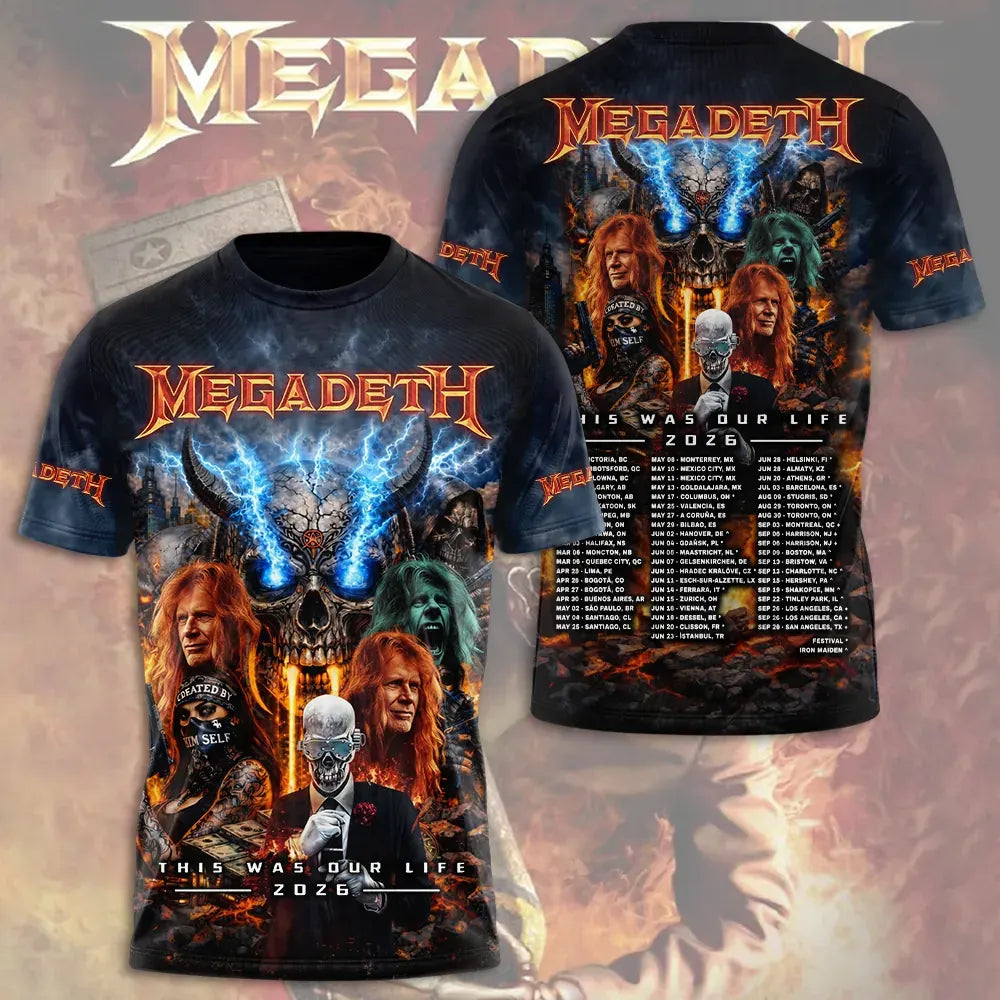 Men's American Thrash Metal Band Short-Sleeve T-Shirt