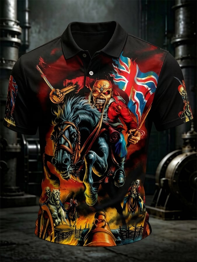 Men's Iron Maiden Tour Short-Sleeve Printed Polo Shirt