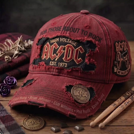 Vintage AC/DC Rock Band Fan Hat