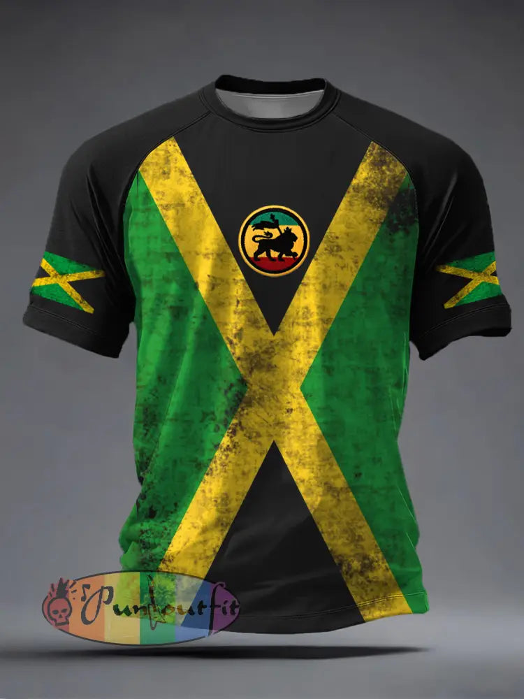 Men's Reggae Music Inspired Print T-Shirt