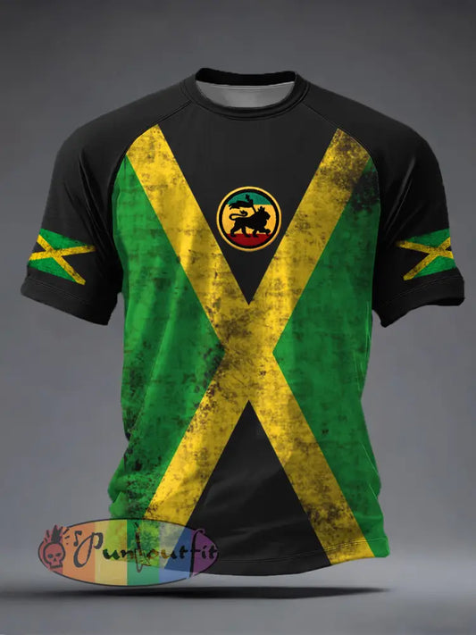 Men's Reggae Music Inspired Print T-Shirt