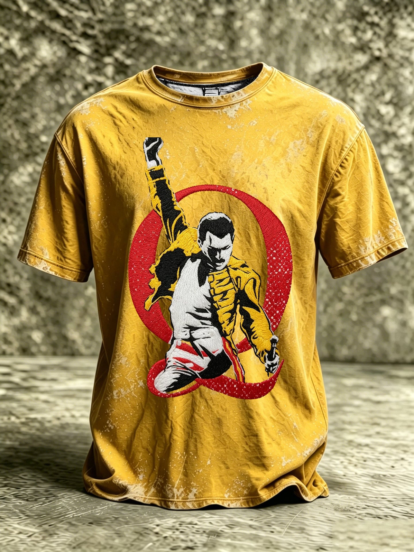 Men's Music-Print Casual Top