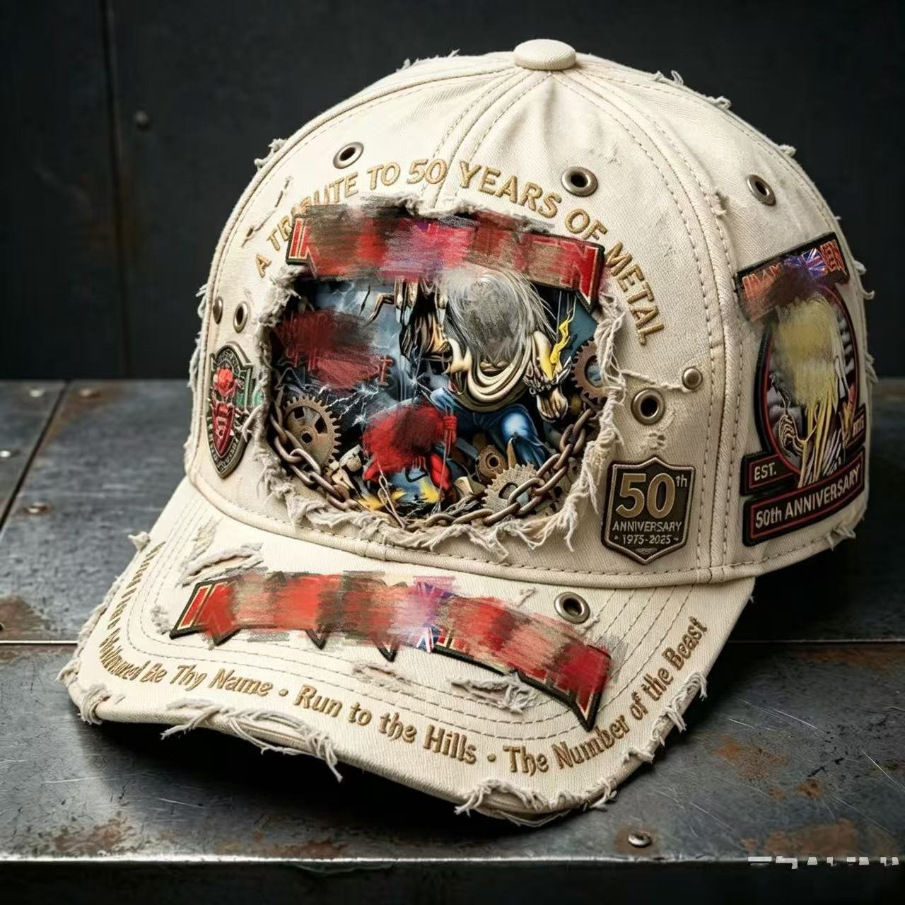 Unisex England Heavy Metal Band 2026 Tour Print Baseball Cap