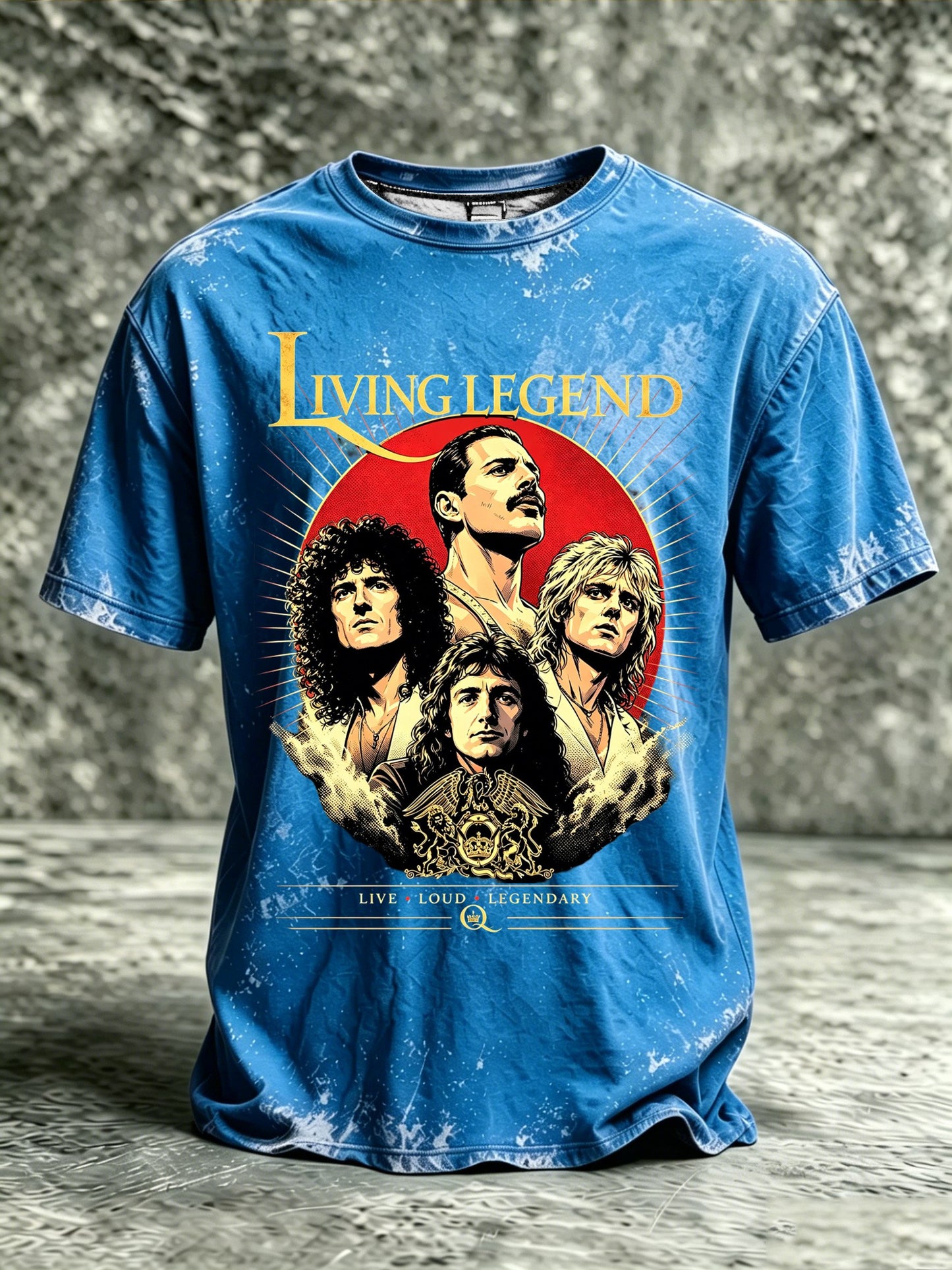 Men's Music-Print Casual Top