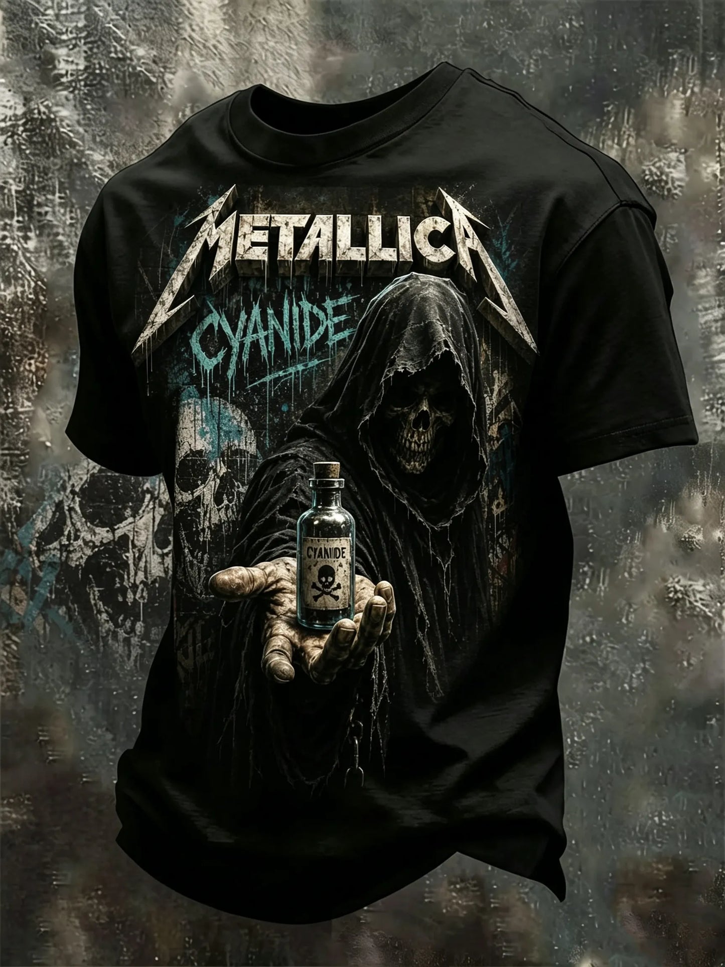 Men's Metallica Fans Print T-Shirt
