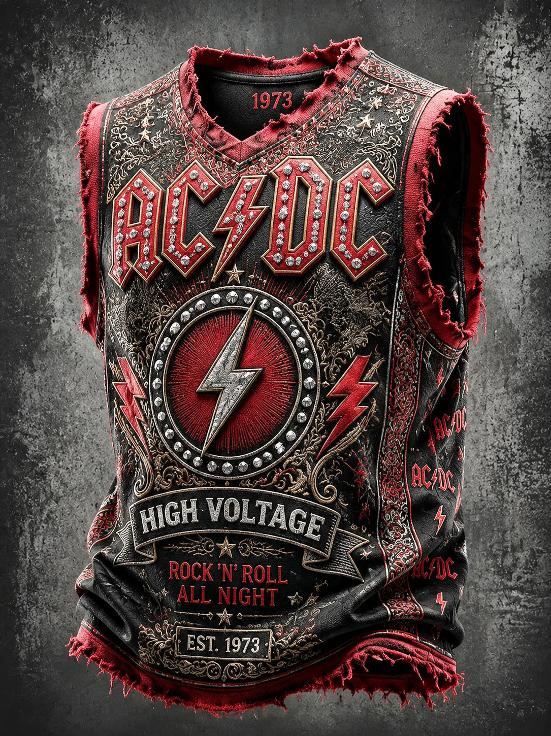 Men's AC/DC High Voltage Rock Vest