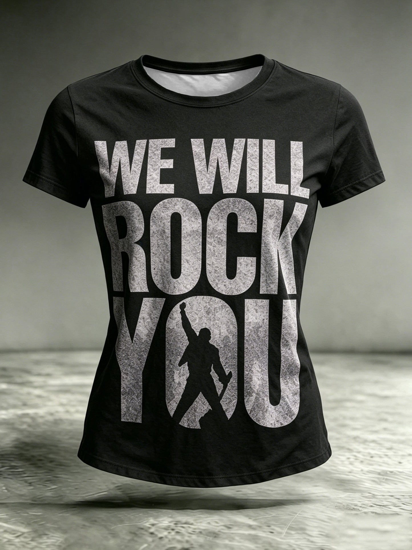 Women's Music-Print Casual Top