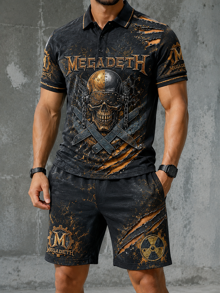 Men's Megadeth Rust In Peace Polo Set