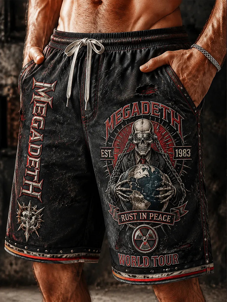 Men's Megadeth Rust In Peace Tour Shorts