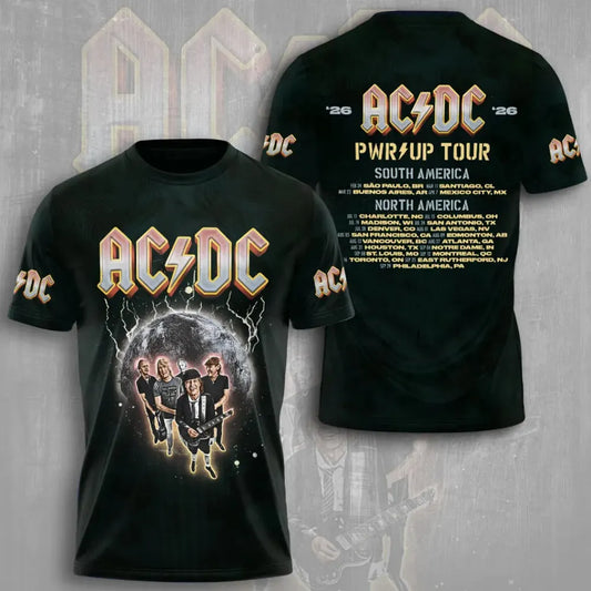 AC/DC Rock Band Fan Retro T-Shirt