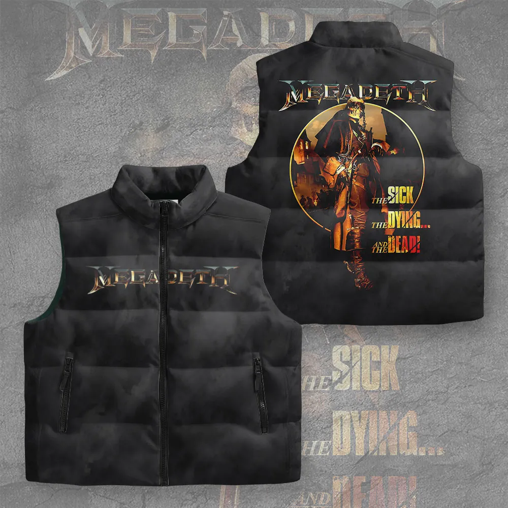 Men's American Thrash Metal Band Print Jacket
