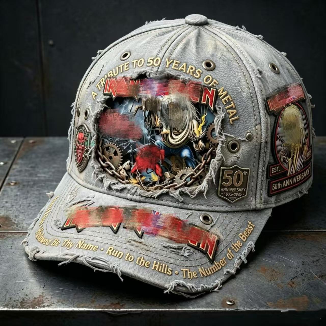 Unisex England Heavy Metal Band 2026 Tour Print Baseball Cap