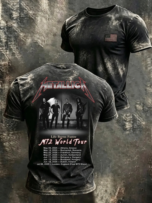 Men's Metallica Fans Print T-Shirt