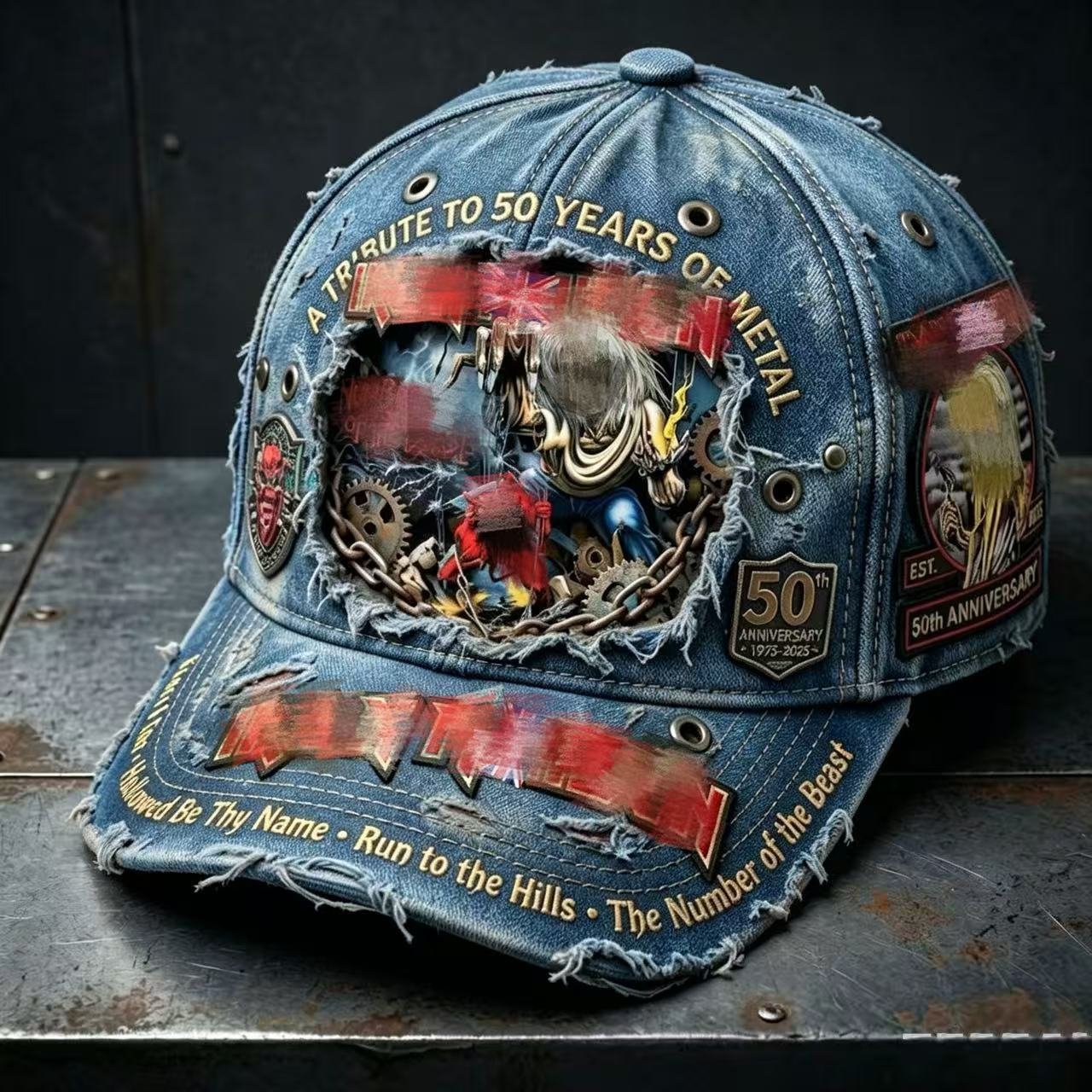 Unisex England Heavy Metal Band 2026 Tour Print Baseball Cap