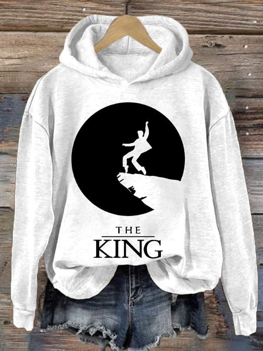 Women's The King Print Casual Sweatshirt