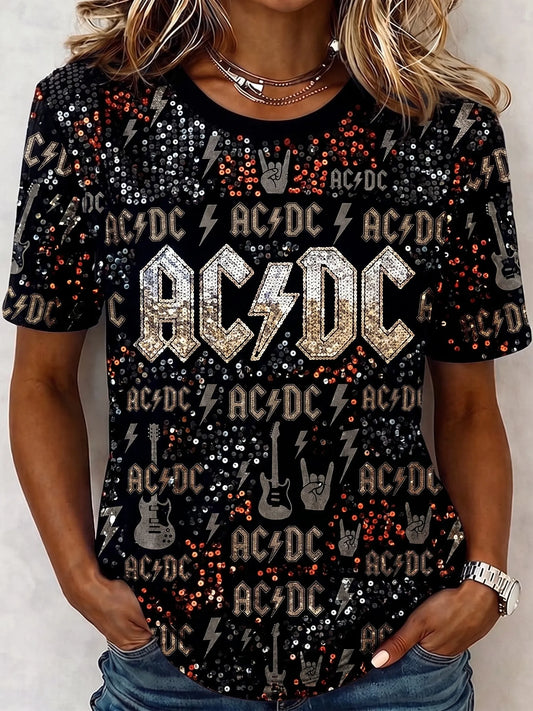Women's Vintage AC/DC Fan T-Shirt
