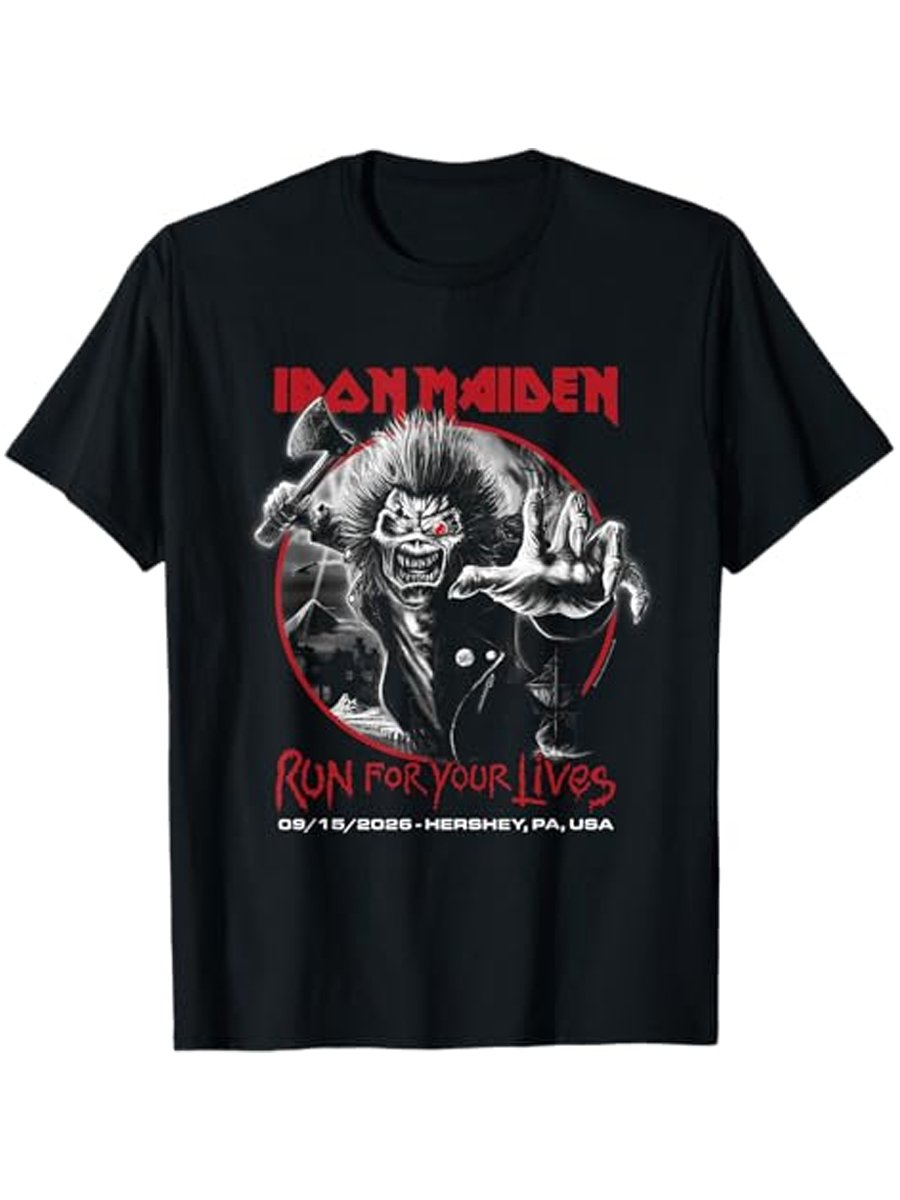 Iron Maiden Run for Your Lives Tour 2026 Hershey T-Shirt