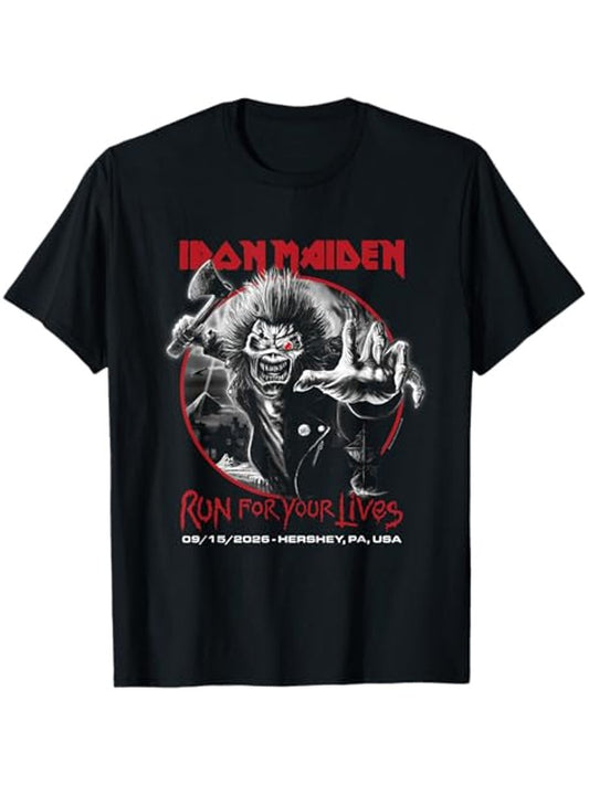 Iron Maiden Run for Your Lives Tour 2026 Hershey T-Shirt