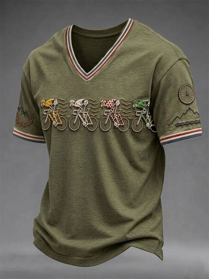 Men's Casual Printed Short-Sleeve T-Shirt