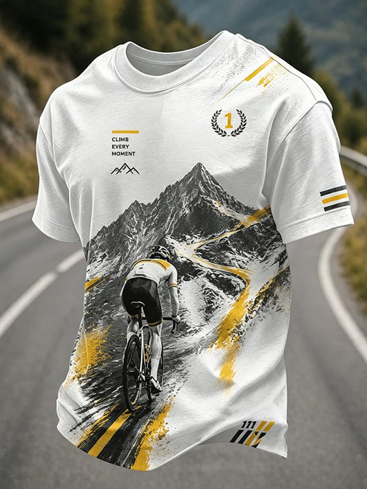 Men's Cycling Printed Casual T-shirt
