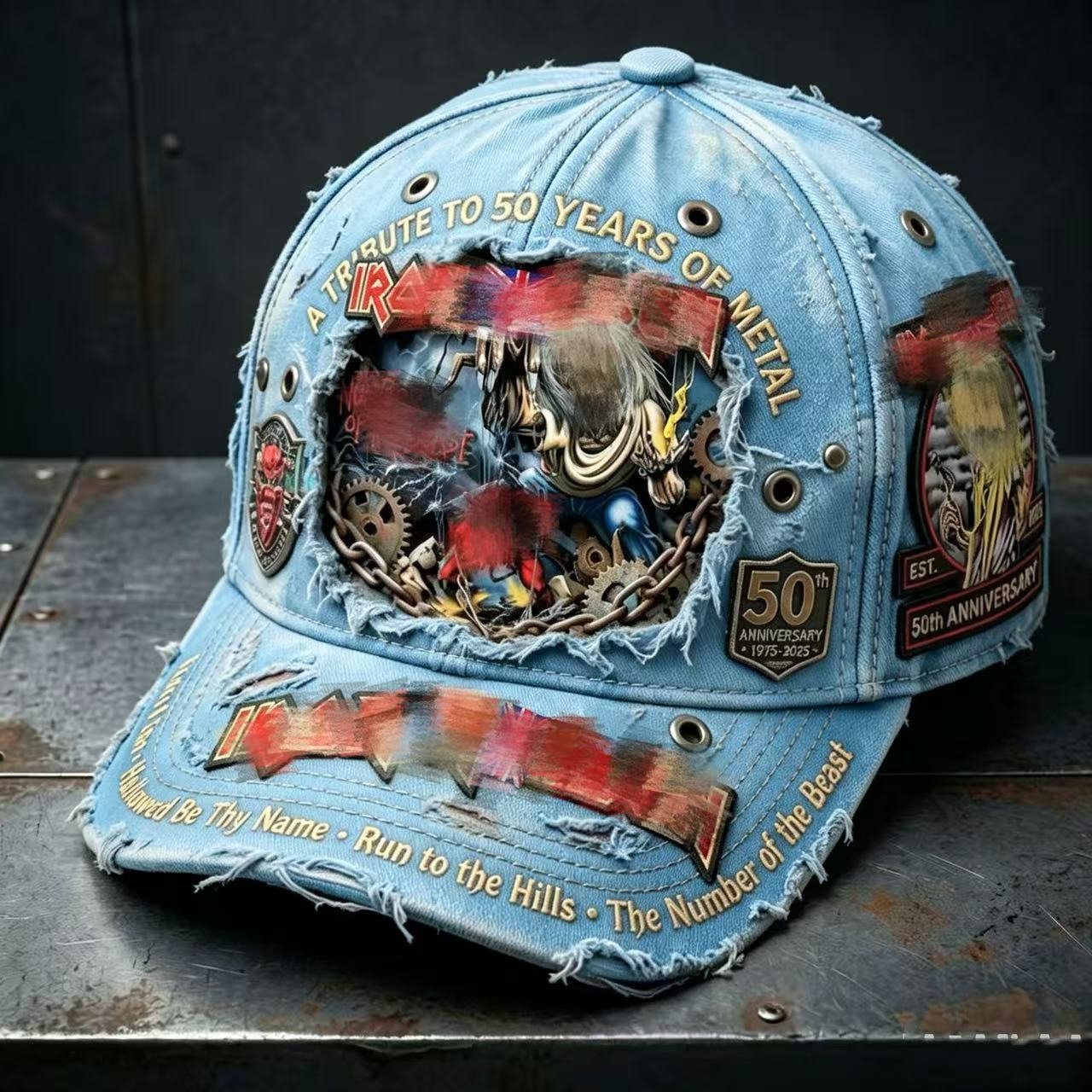 Unisex England Heavy Metal Band 2026 Tour Print Baseball Cap
