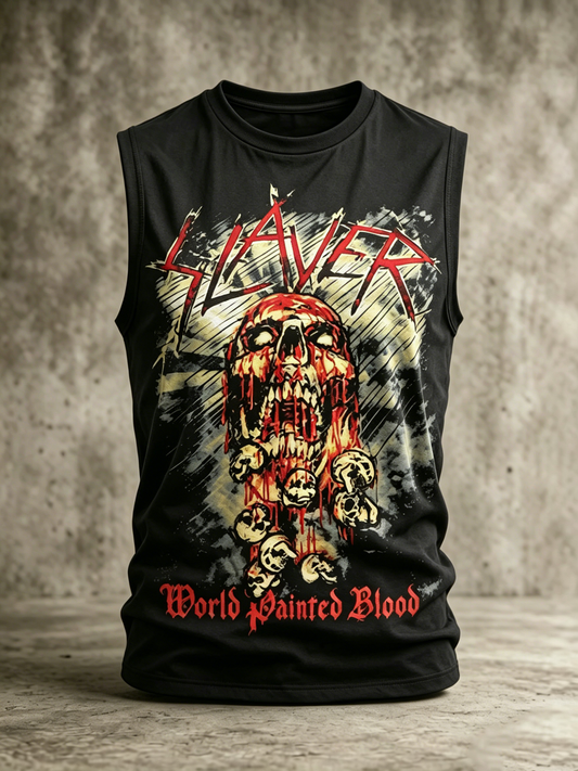 Men's Slayer Fans Print Tank Top