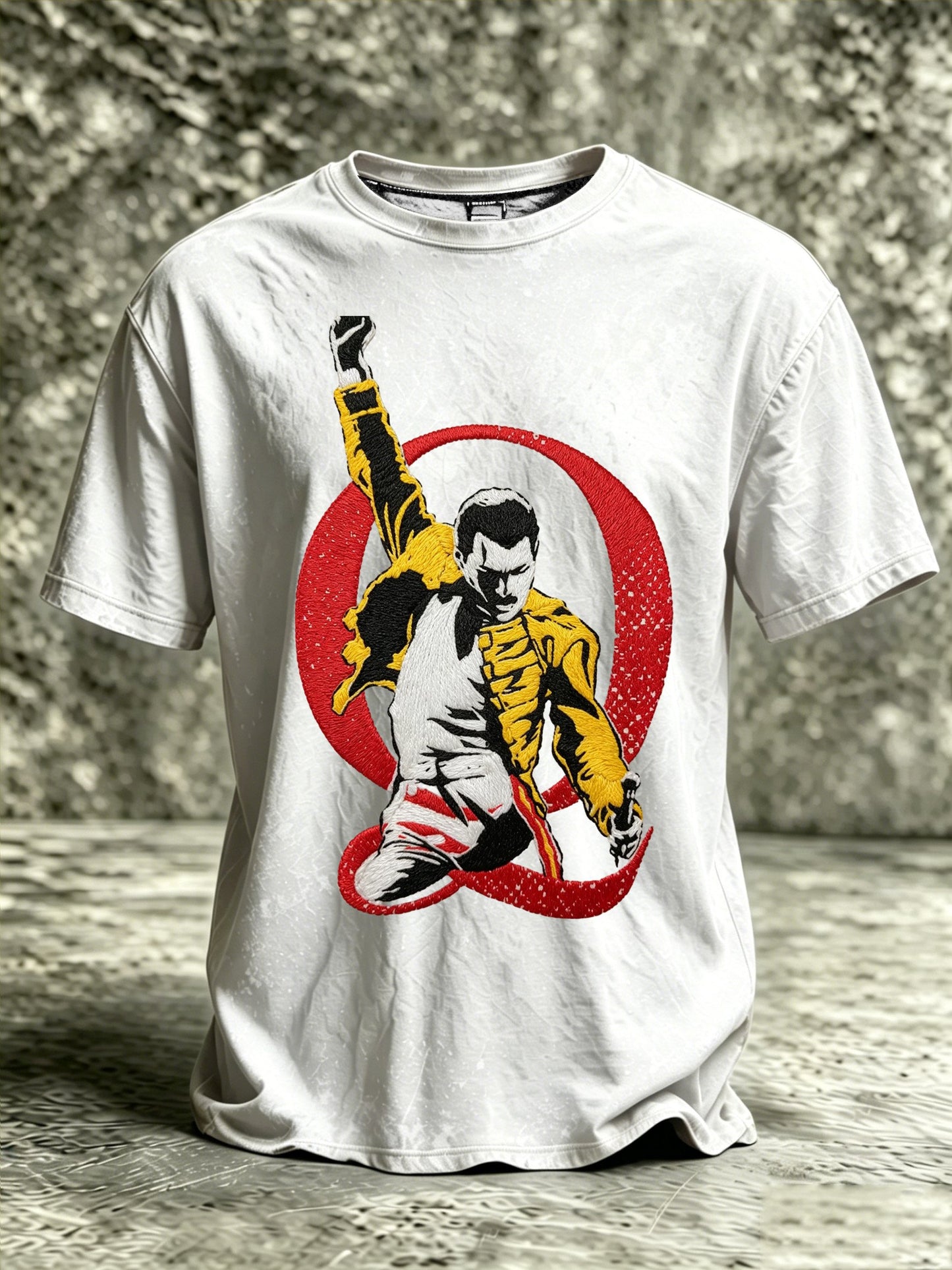 Men's Music-Print Casual Top