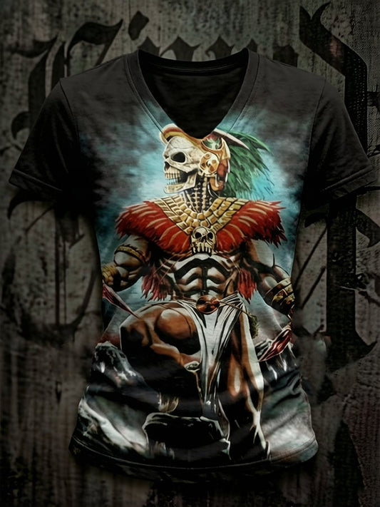 Women's England Heavy Metal Band Short-Sleeve Printed T-Shirt