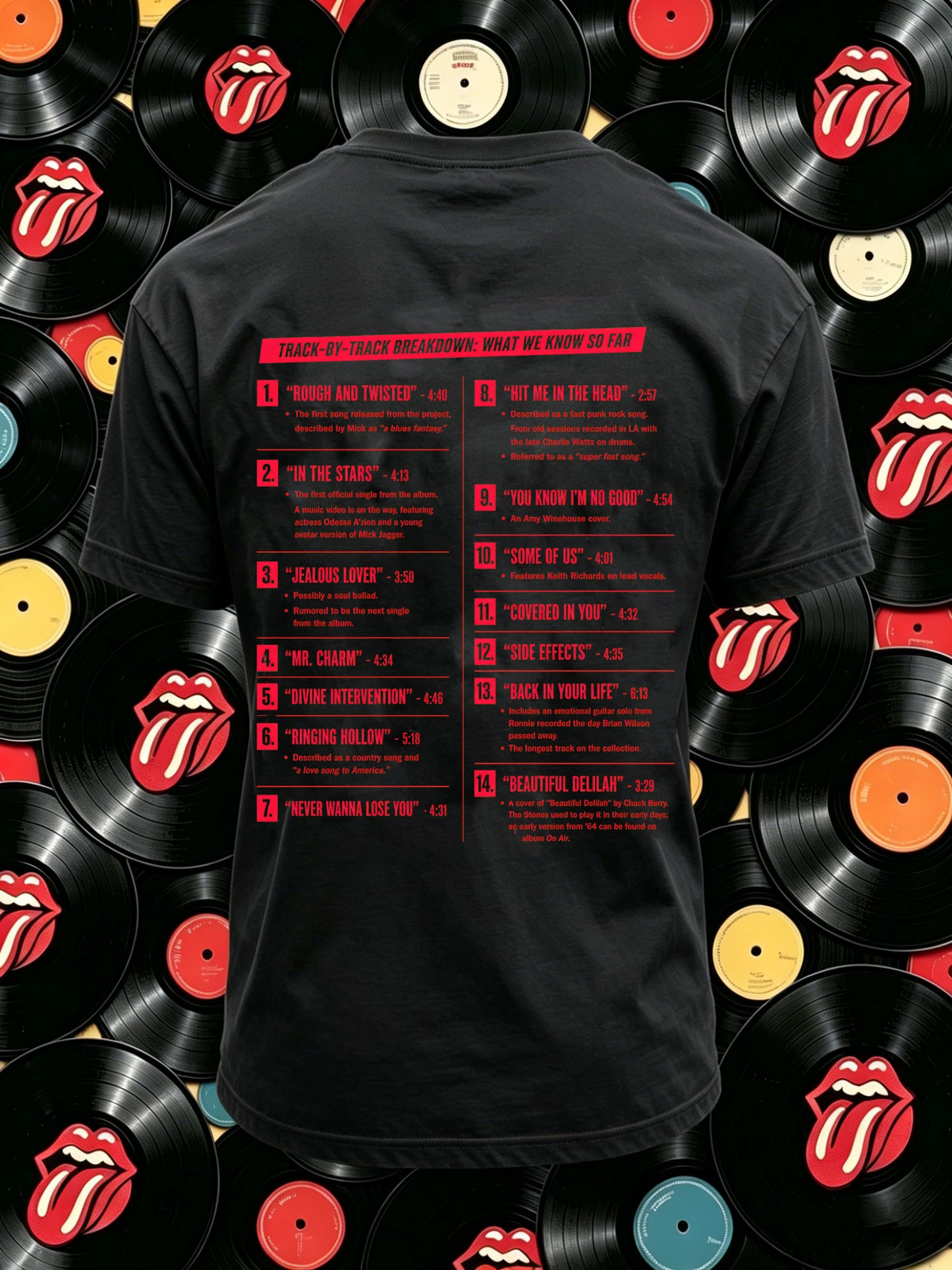 Men's Rock Band Tongue T-Shirt