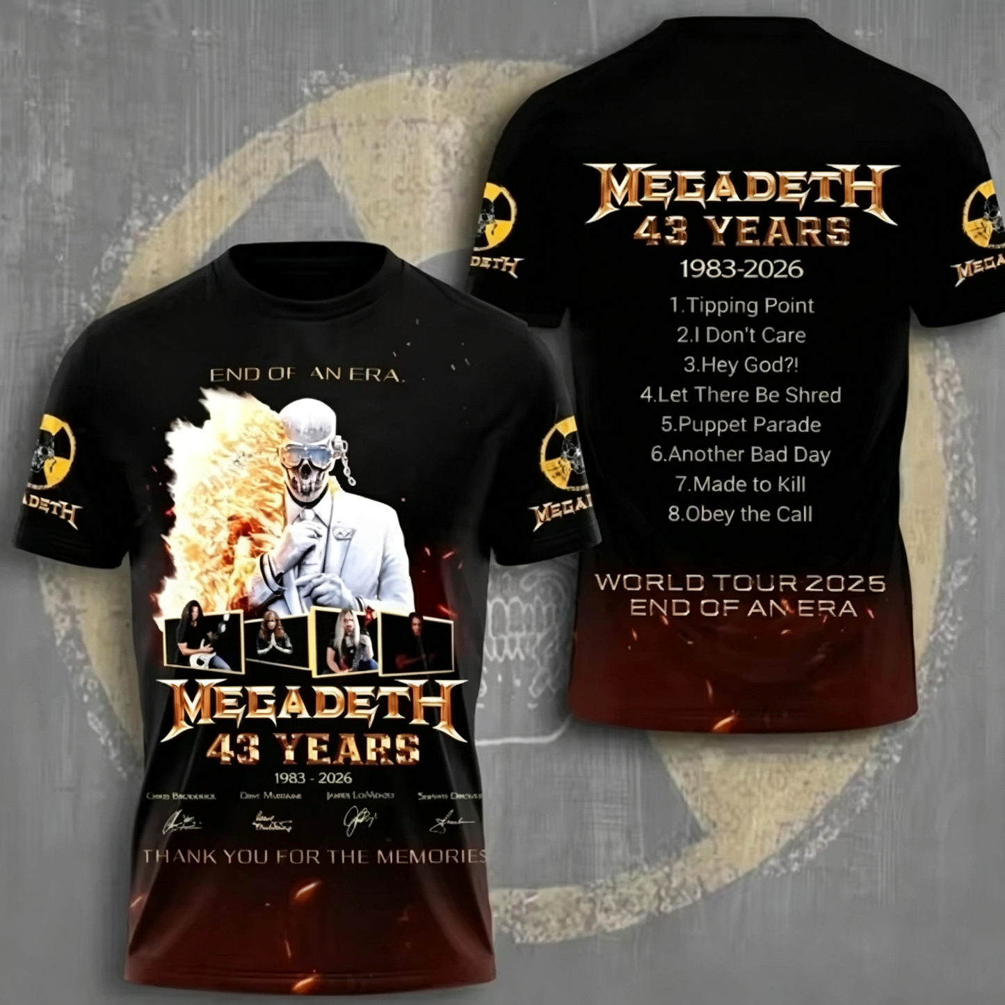 Men's American Thrash Metal Band Short-Sleeve T-Shirt
