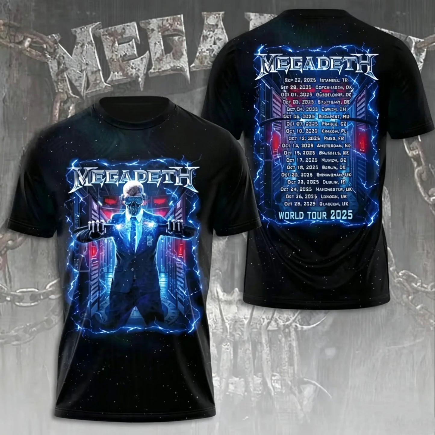 Men's American Thrash Metal Band Short-Sleeve T-Shirt