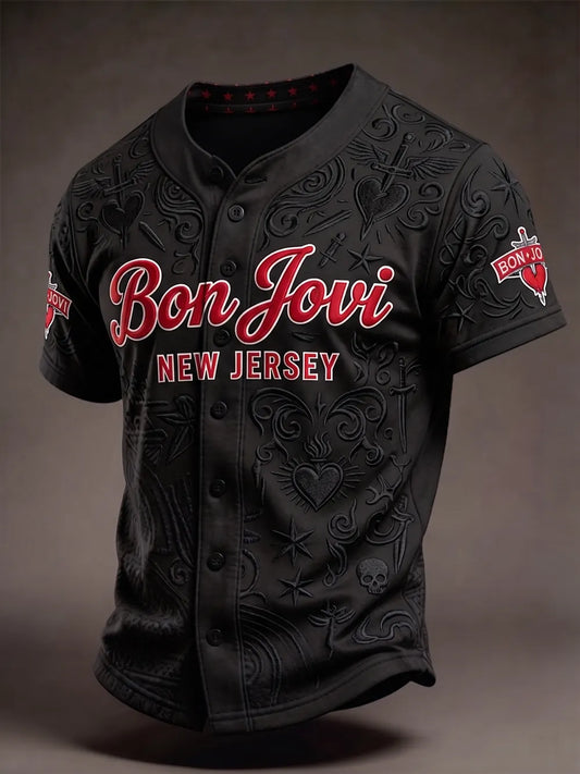 Vintage Bon Jovi Fan Casual Shirt Top
