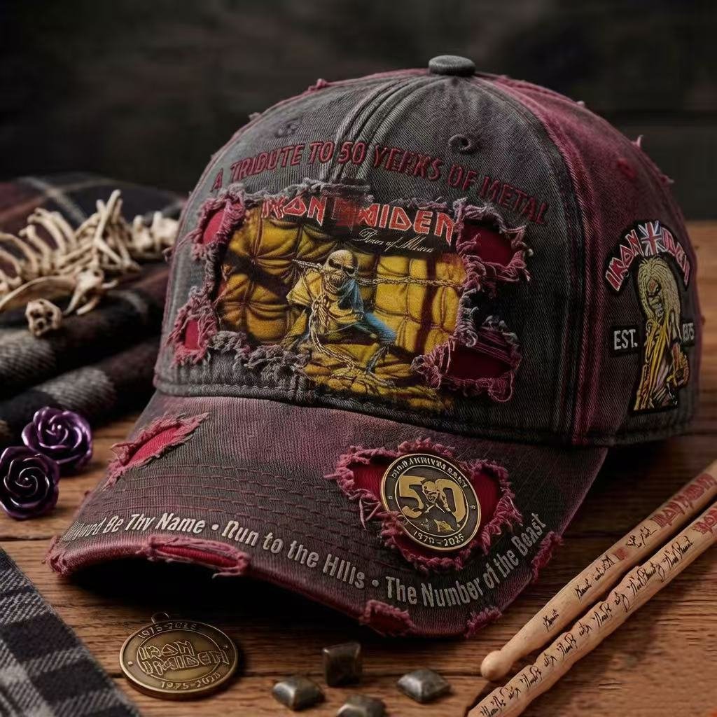 Unisex England Heavy Metal Band 2026 Tour Print Baseball Cap