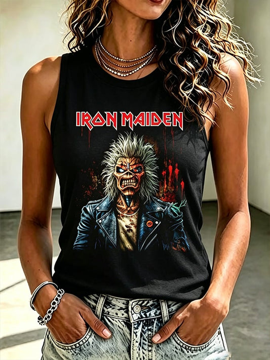 Heavy metal crew neck vest