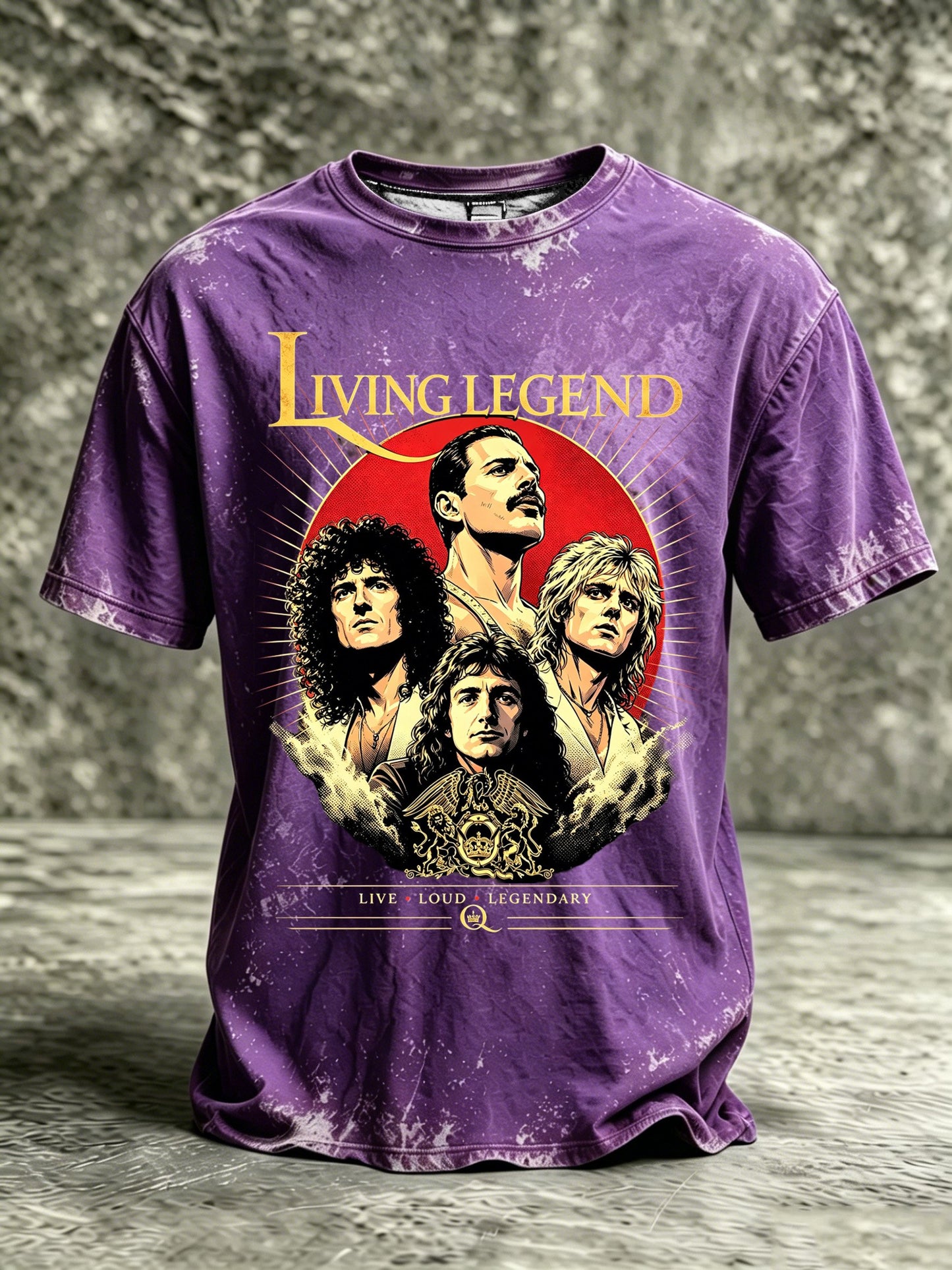 Men's Music-Print Casual Top
