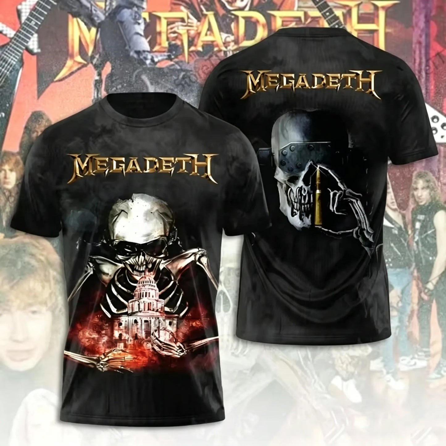 Men's American Thrash Metal Band Short-Sleeve T-Shirt
