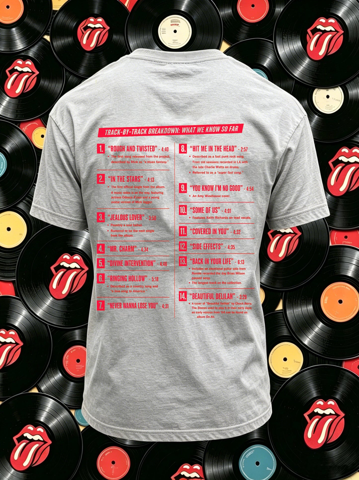 Men's Rock Band Tongue T-Shirt