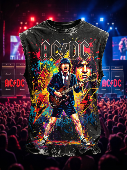 Vintage AC/DC Rock Band Tank Top