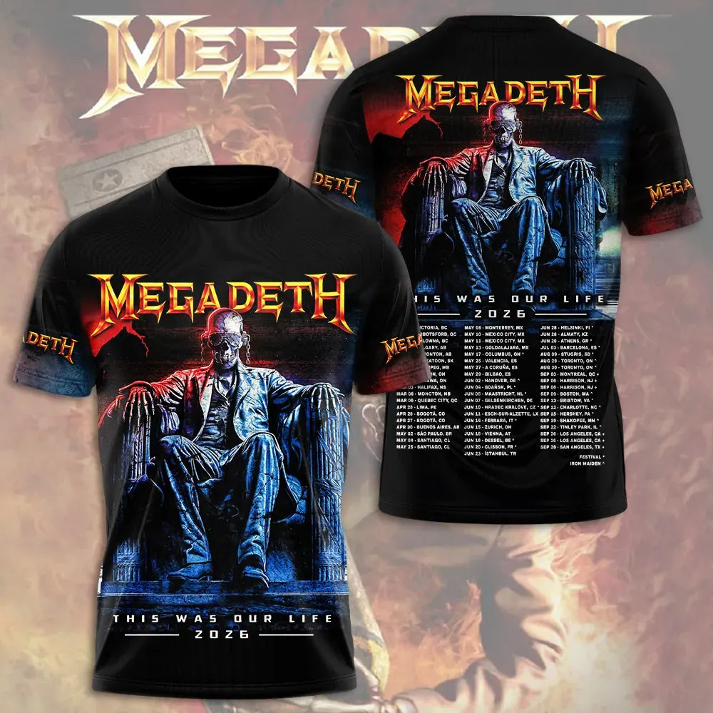 Men's American Thrash Metal Band Short-Sleeve T-Shirt