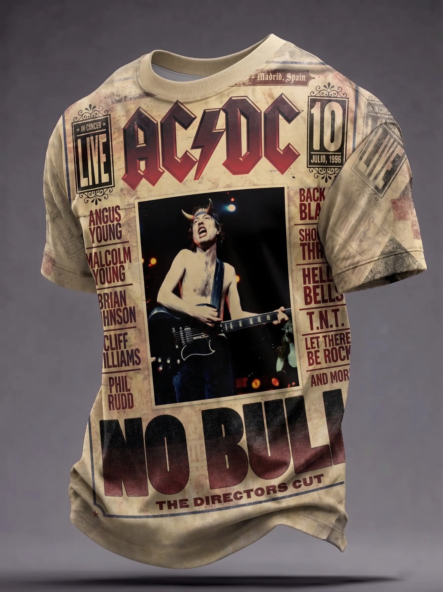 AC/DC Rock Band Fan Retro T-Shirt