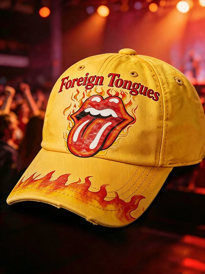 Women's Casual British Rock Band Print Baseball Cap