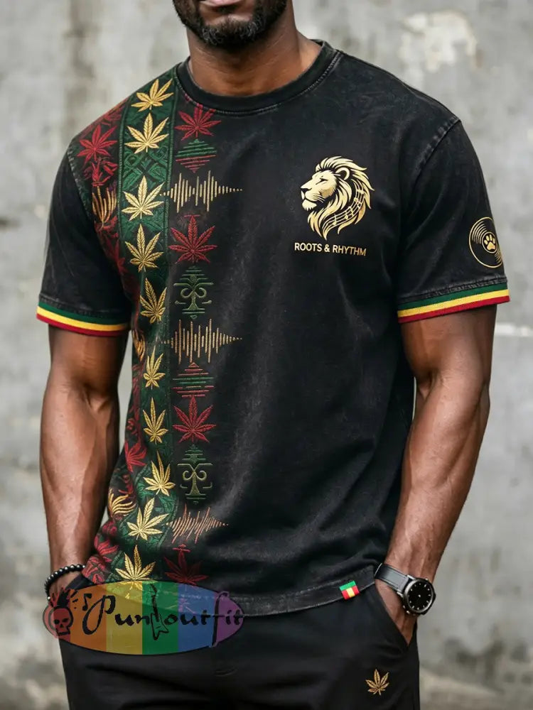 Retro Reggae Fan Totem Casual T-Shirt