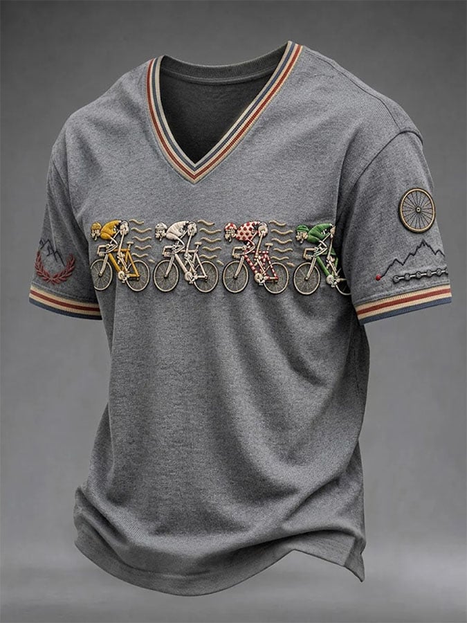 Men's Casual Printed Short-Sleeve T-Shirt