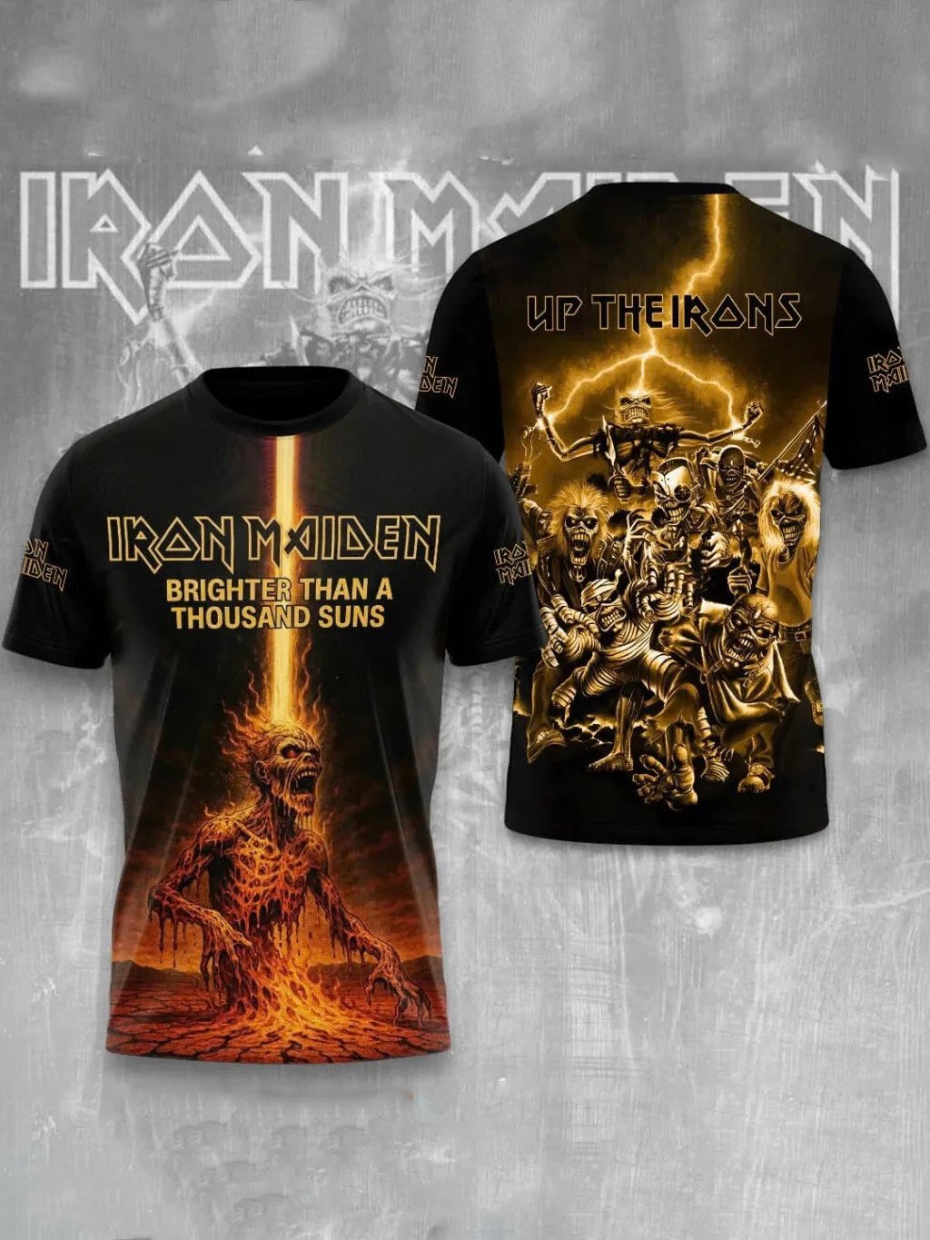 Men's Iron Maiden Tour 2026 Merch Brighter Than A Thousand Suns T-Shirt