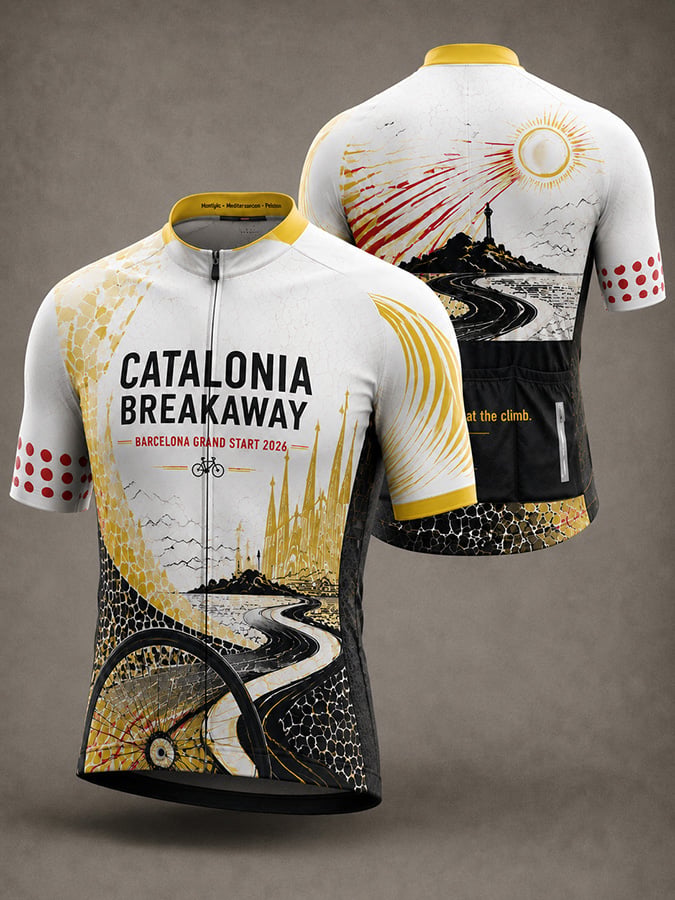 Maillot de cyclisme imprimé Tour de France pour hommes