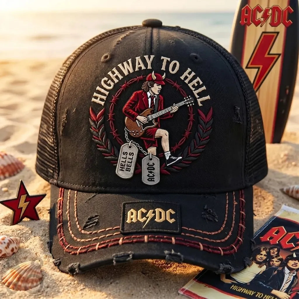 Vintage AC/DC Rock Band Fan Hat