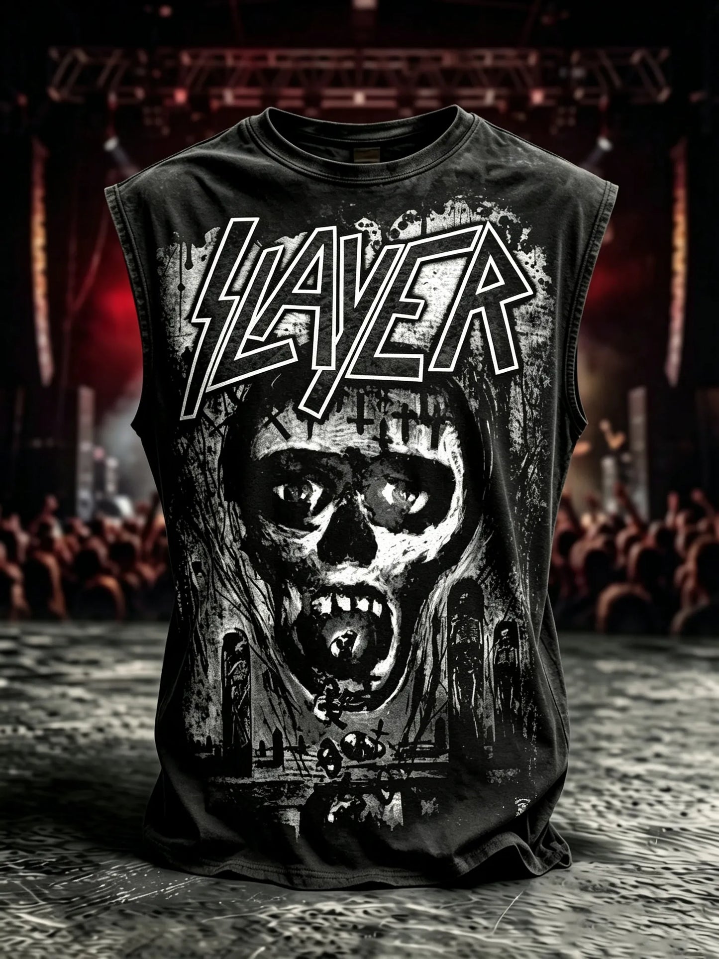 Men's Slayer Fans Print Tank Top