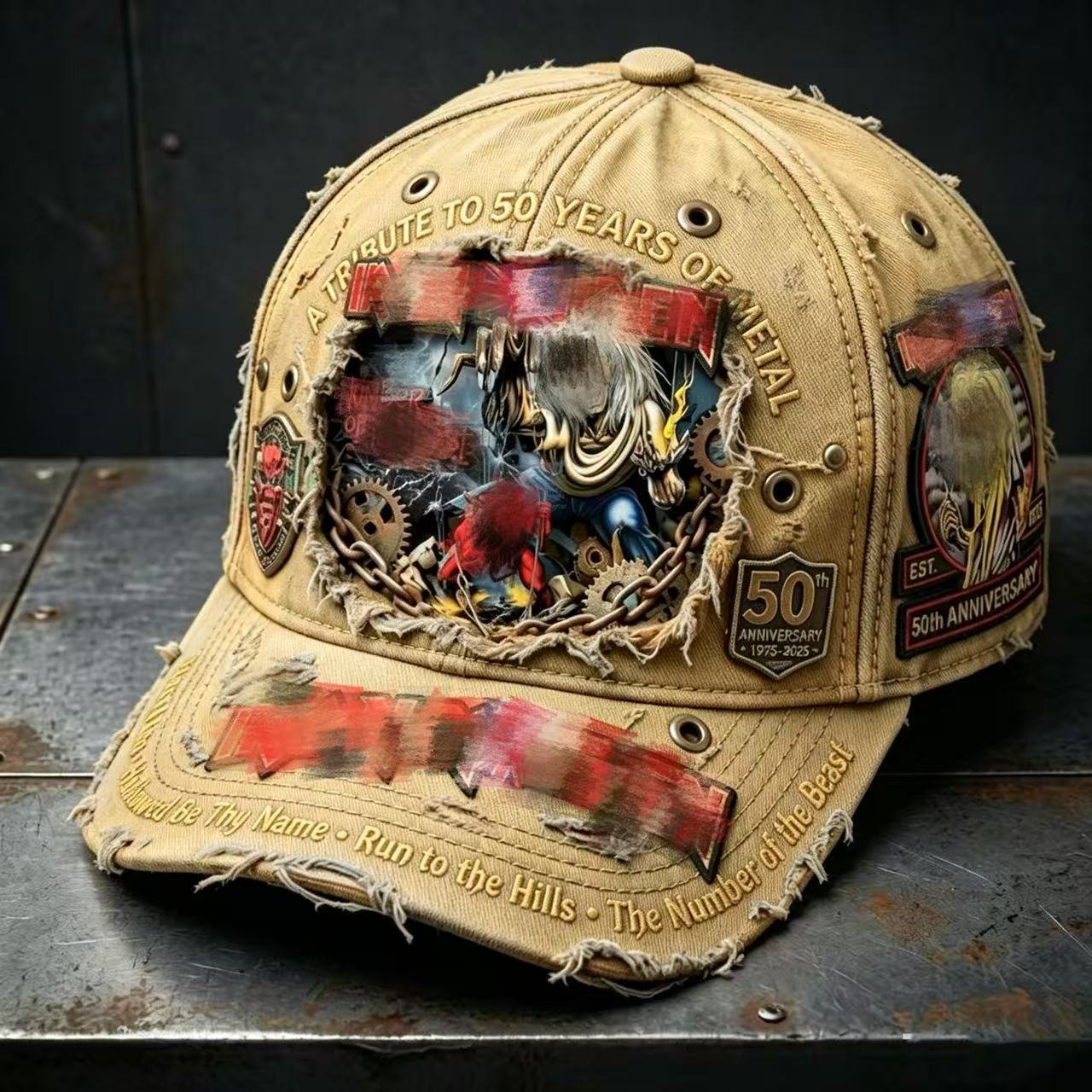 Unisex England Heavy Metal Band 2026 Tour Print Baseball Cap