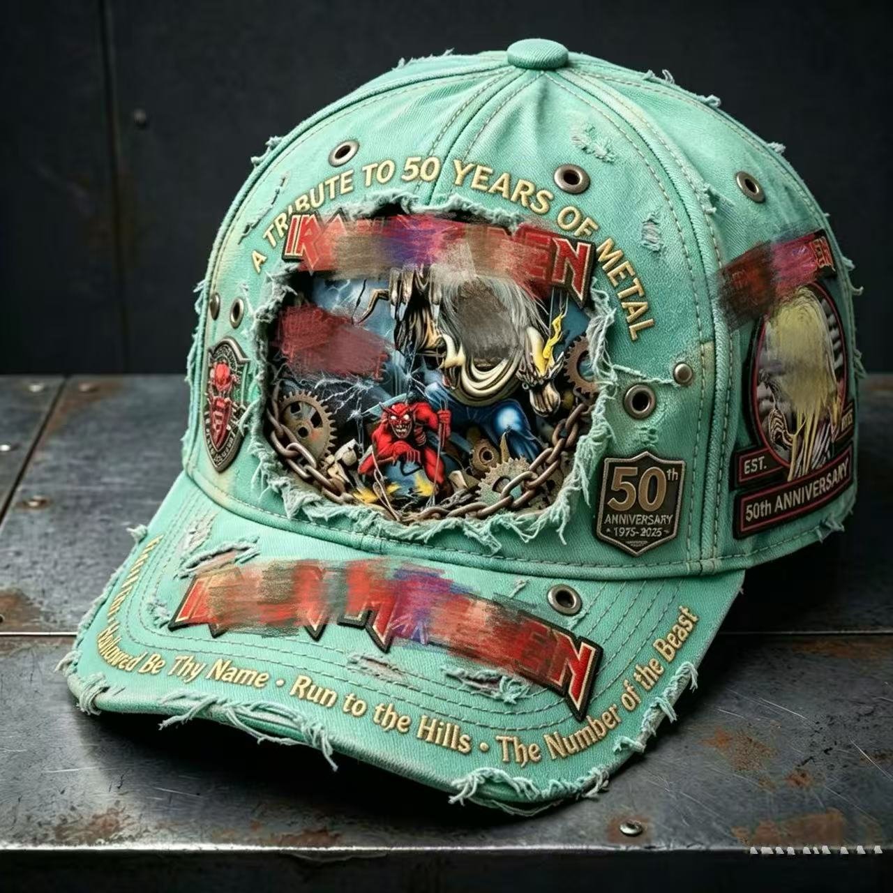 Unisex England Heavy Metal Band 2026 Tour Print Baseball Cap